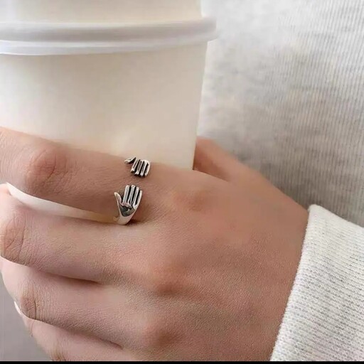 انگشتر  آغوش  دوستی  hug ring