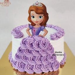 کیک تولد دخترانه کیک شیک کیک جذاب