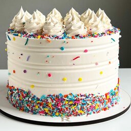 کیک تولد،ساده،شیک،خامه ای فوندانت، کیک تولد