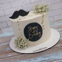 کیک تولد مردانه،پسرانه،همسر،کیک خامه ای،خانگی