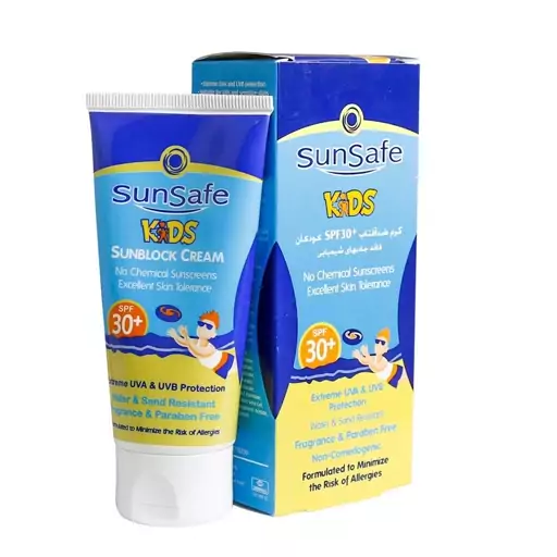 کرم ضد آفتاب کودکان سان سیف SPF30 مقدار 50 گرم
