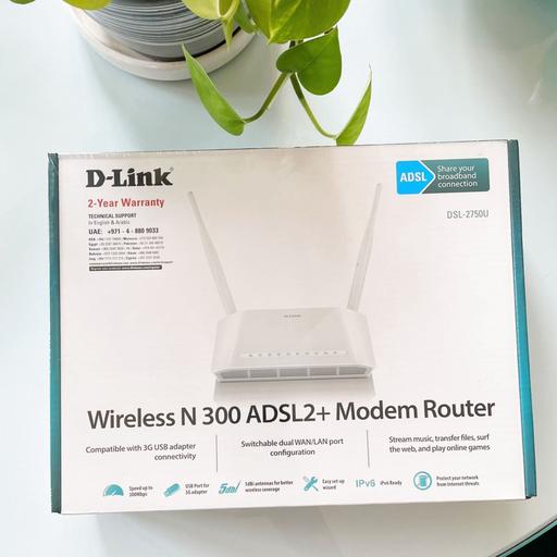مودم روتر  ADSL2 بی سیم دی لینک مدل 2750U 