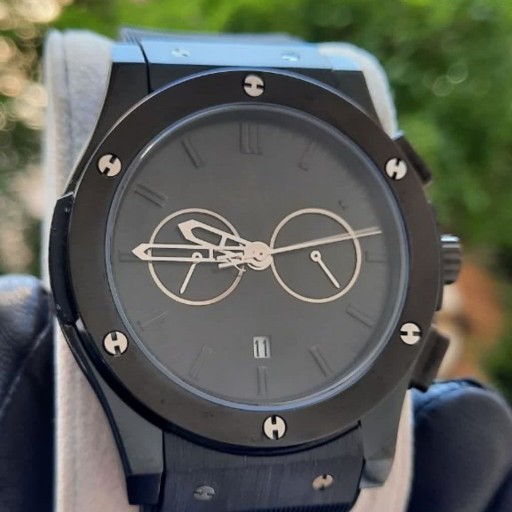 ساعت مچی مردانه هابلوت بند رابر بدنه استیل HUBLOT