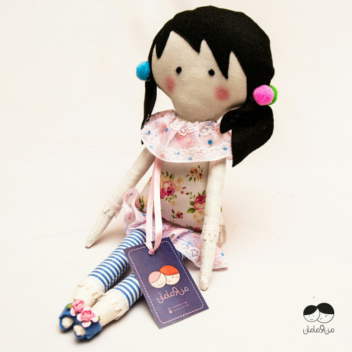عروسک پارچه ای و دست ساز آلما کوچولو