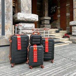 چمدان چهار تیکه نشکن خارجی درجه یک صد درصد abs هوسونی، هاسونی، HOSSONI قفل ضد سرقت