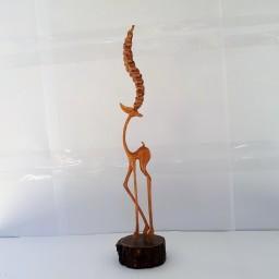 مجسمه چوبی غزال دست ساز