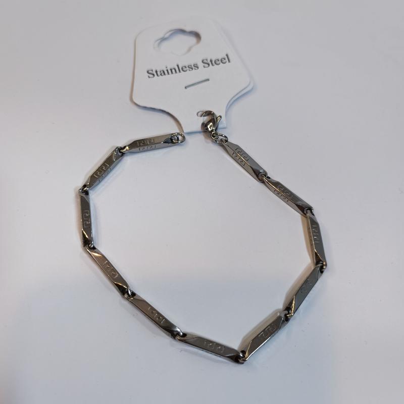 دستبند زنجیری مدل کبریتی نقرای