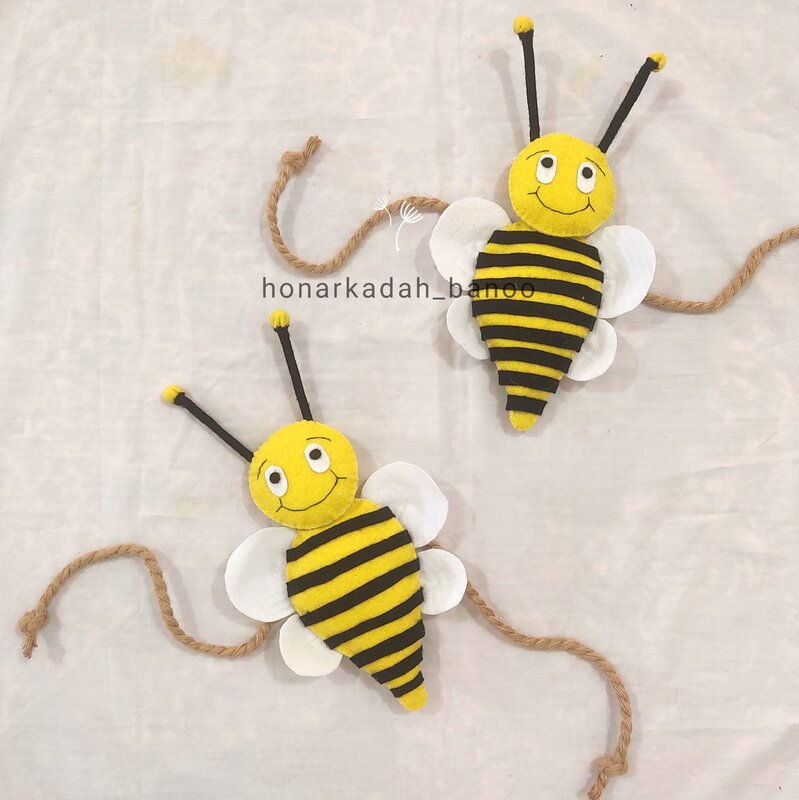 نگهدارنده پرده زنبوری نمدی،دوخت شده بادست ومحکم وقابل سفارش در طرح های مختلف وسایز های متفاوت