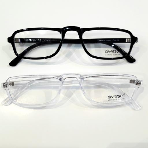 عینک دیورسو مطالعه مدل 1201 سایز 52 مخصوص کار نزدیک و مطالعه بسیار سبک و نشکن و انعطاف پذیر