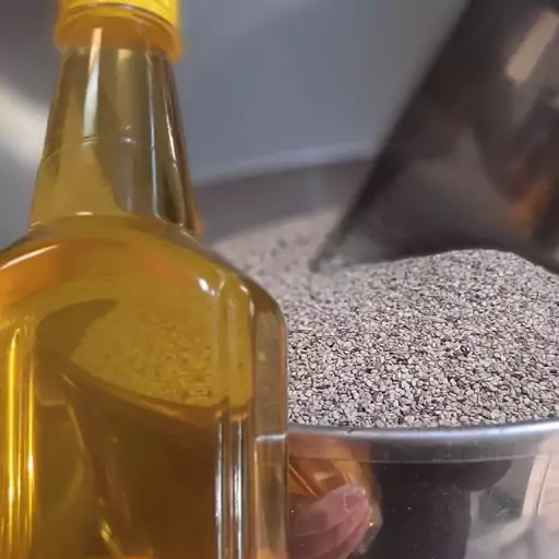 روغن کنجد یک لیتری فرابکر خالص و طبیعی بدون افزودنی مخصوص سالاد، سرخ کردنی و پخت و پز 