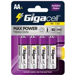 باتری قلمی گیگاسل مدل Max Power بسته 4 عددی