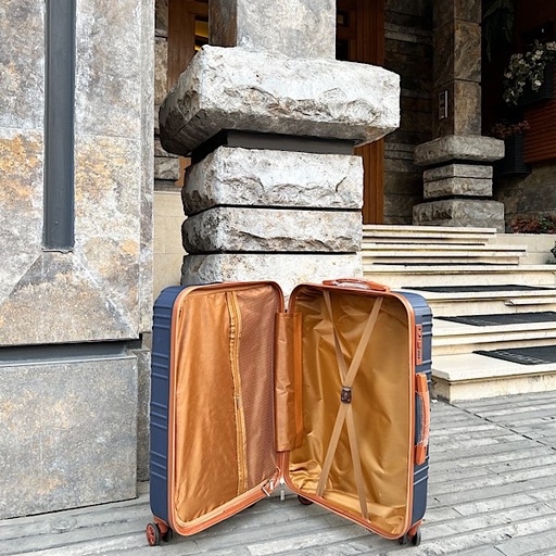 چمدان سایز کابین 20 اینچ سرمه ای 