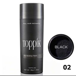 پودر پرپشت کننده مو تاپیک 50 گرمی شماره 2مشکی ( Black)

