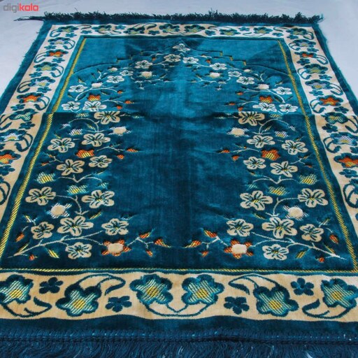 سجاده مخمل قالیچه ای مدل نفیس با کیفیت بالا (ابعاد 110x70)