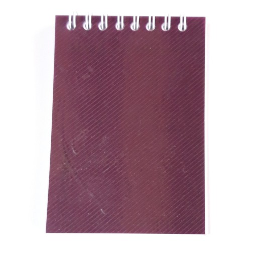 دفترچه یادداشت جیبی زرشکی رنگ