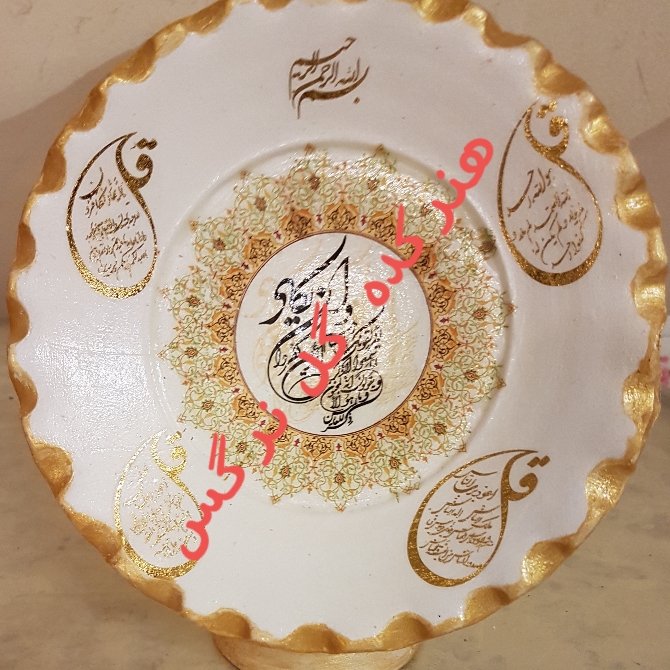 تابلو سفالی پایه دار رومیزی و بوفه ای