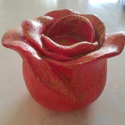 جای شمع وارمر به شکل گل  رز