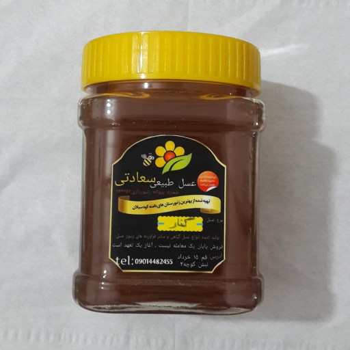 عسل کنار خام بوشهر 500گرم سعادتی درجه یک و خالص