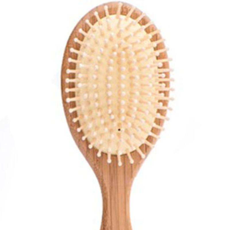 برس بامبو اصل (برس چوبی) ضد موخوره و تقویت کننده مو سر سایز کوچک