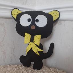 عروسک نمدی گربه سیاه