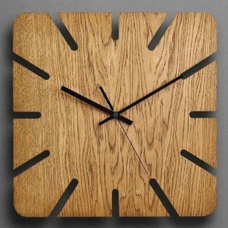 ساعت دیواری چوبی ساخته شده از چوب گردو ارسال با باربری به سراسر کشور