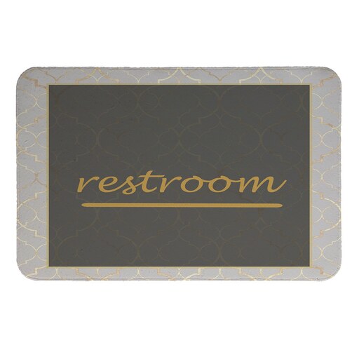 پادری طرح Restroom کد 8683  سایز 60 در 40