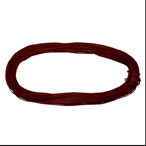 نخ موم دار مخصوص چرم دوزی رنگ قرمز طول 20 متر ضخامت یک میلیمتر