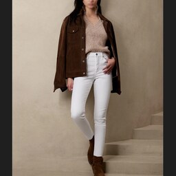 شلوار جین کتان کش زنانه اورجینال برند زارا Zara  گرم بالا سایز 38 -40