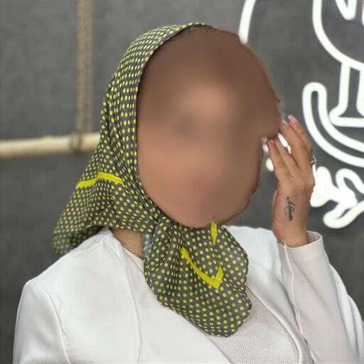 روسری زنانه خالدار مدل مینی اسکارف کد MS 01