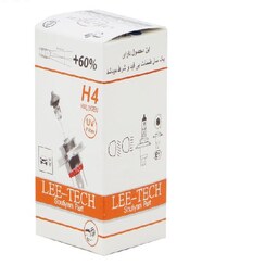 لامپ هالوژن خودرو سه خار اچ4  100-90 وات برند لی تک  H4 (لیتک - Lee Tech H4   )