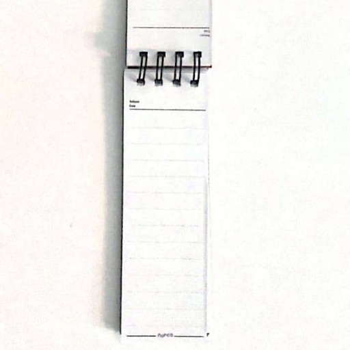 دفتر یادداشت 100 برگ باریک پاپکو  کد NB-639 رنگ سفید
