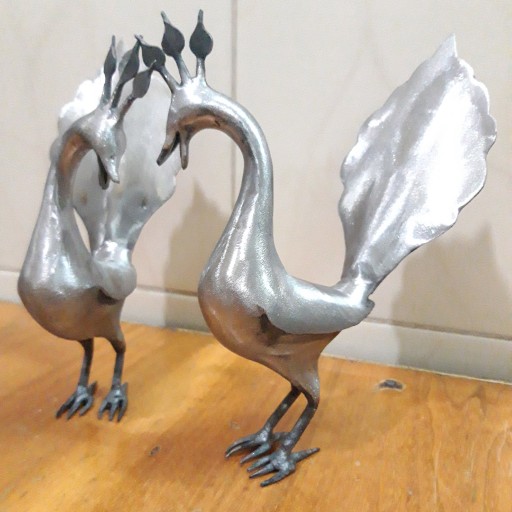 تندیس فولادی طاووس