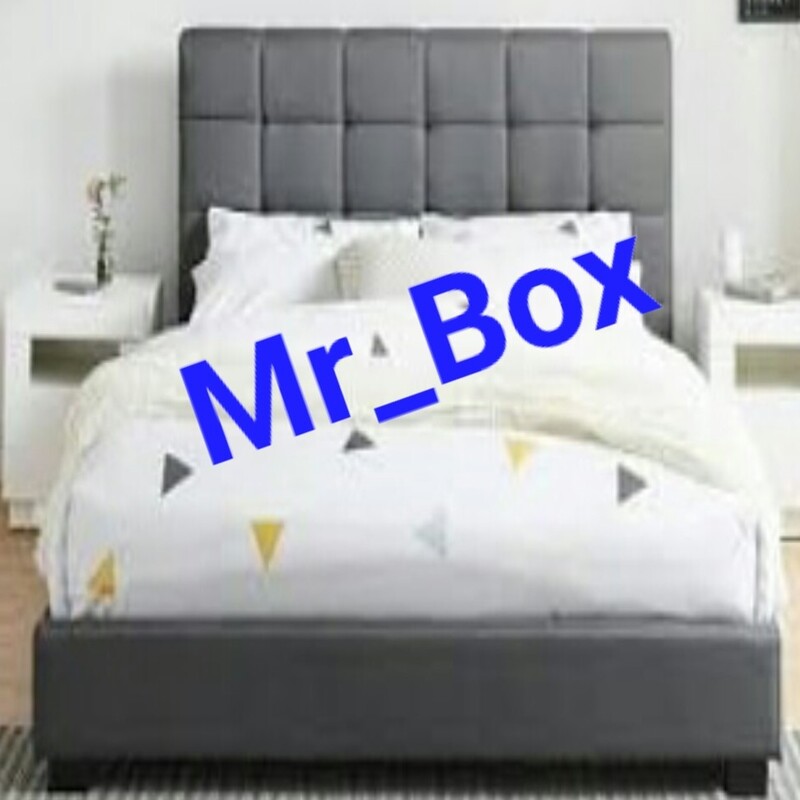 تختخواب باکس ثابت هتلی سایز 90 یکنفره تکنفره با  تاج تخت خواب بدون تشک