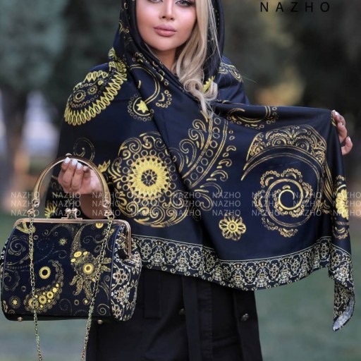 ست کیف و روسری نخی ایرانی