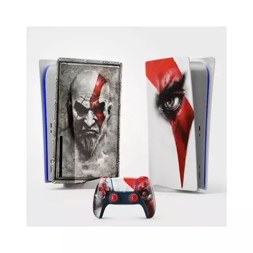 اسکین(برچسب)Playstation 5-طرح GOD OF WAR-مدل استاندارد-کد72-سفارشی