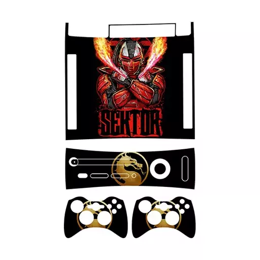 اسکین(برچسب)Xbox 360 آرکید -طرح mortal kombat-مدل آرکید-کد36-سفارشی