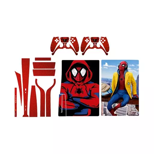 اسکین(برچسب)Playstation 5-طرح Spiderman-مدل استاندارد-کد62-سفارشی