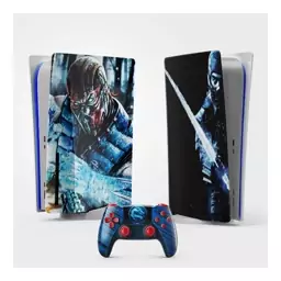 اسکین(برچسب)Playstation 5-طرح Subzero-مدل استاندارد-کد6-سفارشی