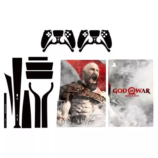 اسکین(برچسب)Playstation 5-طرح GOD OF WAR-مدل استاندارد-کد1-سفارشی