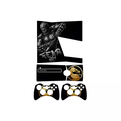 اسکین(برچسب)Xbox 360 اسلیم -طرح mortal kombat-مدل اسلیم-کد2-سفارشی