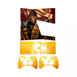 اسکین(برچسب)Xbox 360 اسلیم -طرح mortal kombat-مدل اسلیم-کد21-سفارشی