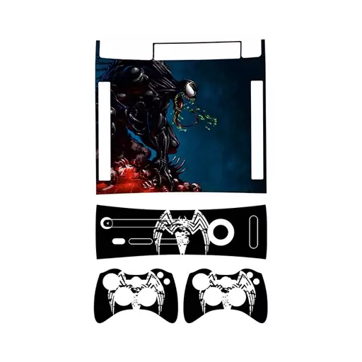 اسکین(برچسب)Xbox 360 آرکید -طرح venom-مدل آرکید-کد1-سفارشی