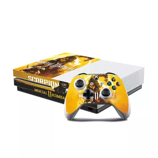 اسکین(برچسب)Xbox one s -طرح mortal kombat-مدل one s-کد2-سفارشی