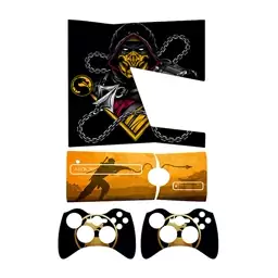 اسکین(برچسب)Xbox 360 اسلیم -طرح mortal kombat-مدل اسلیم-کد19-سفارشی