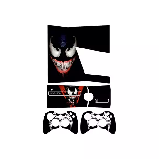 اسکین(برچسب)Xbox 360 اسلیم -طرح venom-مدل اسلیم-کد4-سفارشی