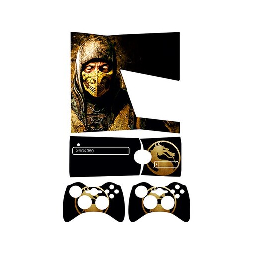 اسکین(برچسب)Xbox 360 اسلیم -طرح mortal kombat-مدل اسلیم-کد22-سفارشی