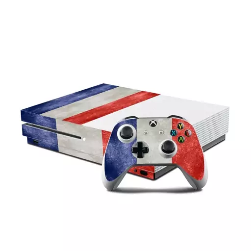 اسکین(برچسب)Xbox one s -طرح پرچم فرانسه-مدل one s-کد1-سفارشی