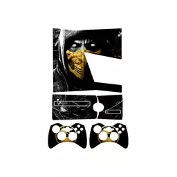 اسکین(برچسب)Xbox 360 اسلیم -طرح mortal kombat-مدل اسلیم-کد25-سفارشی