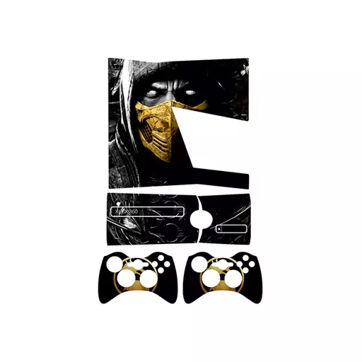 اسکین(برچسب)Xbox 360 اسلیم -طرح mortal kombat-مدل اسلیم-کد25-سفارشی