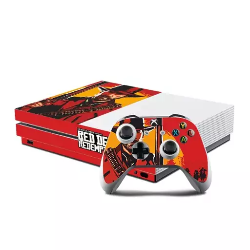 اسکین(برچسب)Xbox one s -طرح RED DEAD-مدل one s-کد1-سفارشی